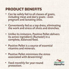 Positive Pellet® Goat Dewormer