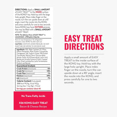 KONG Easy Treat – Dog Treat Paste – Bacon & Cheese – 8 oz