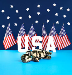 ZippyPaws Plush Gator- Dog Squeaky X-large Toys - Camron the Camo Gator