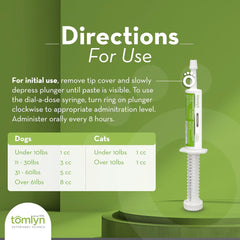 TOMLYN Firm Fast Loose Stool Remedy Gel, Helps Relieve Occasional Diarrhea in Cats and Dogs, 15cc