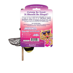 SMARTERPAW Meowijuana Get Buzzed Bee with Wand Toy