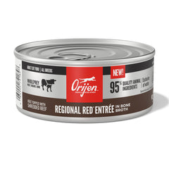 ORIJEN Adult Regional RED Entree in Bone Broth Wet Cat Food, Fresh and Raw Animal Ingredients