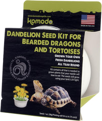 Komodo Grow Your Own Dandelion Kit | Grows Year Round | Tasty Snacks for Bearded Dragons and Tortoises| Everything Needed to Grow Fresh Dandalions