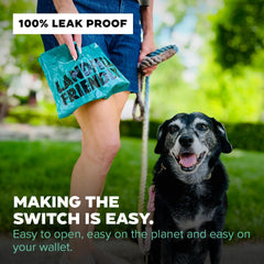 Doggy Do Good Next Pet Waste Bags, Landfill Friendly Recycled Plastic Unscented Dog Poop Bags, Leakproof, Strong, Thick Poop Bags for Dogs, Earth Friendly Poop Bags