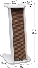 Petpals Pack of 2 Cat Sofa Corner Protector with Built-in Sisal Cat Scratcher, Scratching Pad - Wafer, Medium