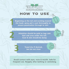 Richard’s Organics Gentle Flea and Tick Spray for Dogs –100% Natural Actives Kills Fleas, Ticks, Repels Mosquitos for Up to 4 Weeks – No Harsh Chemicals, Safe for Use Around Children