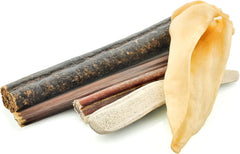 Barkworthies Puppy Variety Pack - 5 Count (Pack of 1) - Protein-Rich, All-Natural, Easily Digestible, Rawhide Alternative, Promotes Dental Health