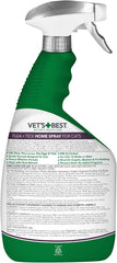 HERO PET Vet's Best Natural Flea and Tick Home Spray for Cats – Natural Plant-Based Formula with Certified Essential Oils – Indoor Flea Treatment for Home Use – Safe and DEET-Free – 32 oz Bottle