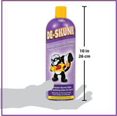 Odor Destroying Shampoo for Dogs – Formulated with Powerful De-Greasers, Skunk Odor Remover for Pets, Carpet, Furniture and More – Removes Skunk Smell Fast
