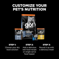 Go! Solutions Weight Management + Joint Care Dog Treats - Chicken Recipe - Soft and Chewy Dog Treats, 6 oz Bag