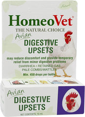 HomeoPet Avian Digestive Upsets, Safe and Natural Digestive Support for Poultry and Pet Birds, Bird Supplement, 15 Milliliters
