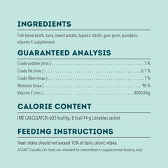 ACANA Lickables Tuna Recipe, 2.5oz, 5 Count