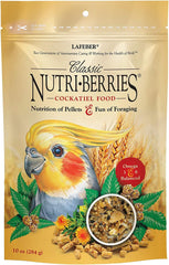 LAFEBER'S Classic Nutri-Berries Pet Bird Food, Made with Non-GMO and Human-Grade Ingredients, 10 oz