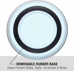 Loving Pets Bella Dog Bowls- Stainless Steel Dog & Cat Bowls - Spill Proof Dog Food Bowl, Cat Bowl, Puppy Essentials & Pet Supplies Great for Home & Travel