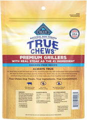 True Chews - Blue Buffalo True Chews Premium Grillers Dog Treats, Made in the USA with Natural Ingredients, Steak