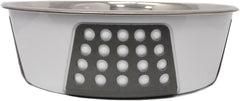 SPOT by Ethical Products - Non Slip Stainless Steel Dog Bowl Durable Dog Food and Water Pet Dish - Dishwasher Safe – Tribeca Style - Multiple Sizes - Puppy Bowl Dog Bowl Cat Dish- White