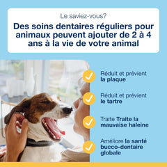 NaturVet ProDen PlaqueOff System Dental Care Bones for Dogs - Dog Breath Freshener & Plaque Remover - Dog Teeth Cleaning for a Healthy Mouth - Turkey Cranberry Flavor