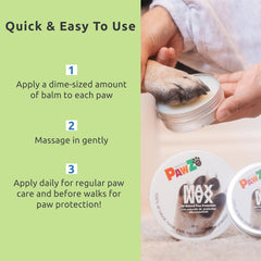 Pawz Protex Pawz Maxwax Natural Moisturizing Paw Protector Balm With Vitamin E For Puppies And Adult Dogs - 60 G (Pack Of 1)