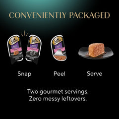 Sheba Perfect Portions Wet Cat Food Pate With Sustainable Salmon, Signature Seafood Entree, and Tender White Fish and Tuna Entree Variety Pack 2.6-oz(Pack of 24)