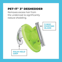 CONAIRPRO dog & cat Conair Pet-It 3" Deshedding Brush for Dogs and Cats