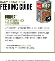 ORIJEN Real Meat Shreds, Grain-Free, Tundra Stew, Premium Wet Dog Food 12 PK, 12.8 Ounces