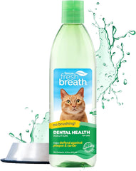 TropiClean Fresh Breath for Cats | Cat Dental Care and Teeth Cleaning | Breath Freshener | Water Additive for Cats |