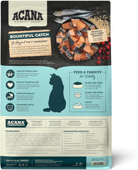 ACANA Bountiful Catch Dry Cat Food for Adult Cats, Salmon and Whole Herring Recipe, Fish Cat Food