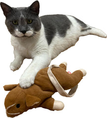 SPOT Super Mouse Sam with Catnip - Lifelike Cat Toy, Fuzzy Mice with Catnip and Crinkle Sound, Extra Large Size for Cuddling, Kicking, Chasing, Playing - 11in Plush Toys, Assorted Colors