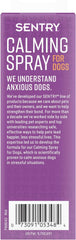 SENTRY PET Care Sentry Calming Spray for Dogs, Uses Pheromones to Reduce Stress, Easy Spray Application, Helps Dogs with Separation, Travel, Loud Noises, and Anxiety, Packaging May Vary