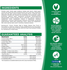 NutriSource Choice Dry Dog Food, Chicken Meal & Barley Recipe