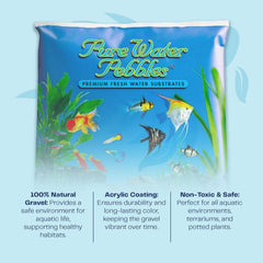 Cumberland River Aquarium Gravel - Non-Toxic, Colorfast, Vibrant Substrate for Aquariums, Terrariums, Ponds & Crafts