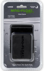 Large Black Stealth Glass Magnet Aquarium Scraper Cleaner with Blade - Floating Magfloat Magnetic Cleaning Tool