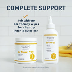 Veterinary Formula Clinical Care Ear Therapy – Cat and Dog Ear Cleaner to Help Soothe Itchiness and Cleans The Ear Canal from Debris and Buildup That May Cause Infection