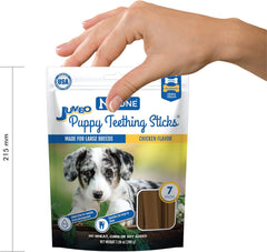 N-Bone Jumbo Puppy Teething Sticks Chicken Flavor Dog Treats, 7.28-oz Bag