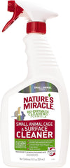 Nature's Miracle Small Animal Cage and Surface Cleaner, Bio-Enzymatic Cleaning Formula, Destroy Tough Stains and Odors, 24 Ounces