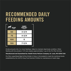 Purina Pro Plan Beef & Rice Chunks in Gravy Large Breed Dog 12 / 13 oz