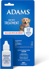 Ear Mite Treatment For Dogs and Cats Over 12 Weeks, Kills Ear Mites On Contact, Relief For Dogs and Cats Suffering From Ear Mites, Soothing Aloe and Lanolin Formula .5 Fl Oz