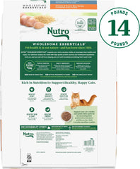 Nutro Wholesome Essentials Senior Dry Cat Food, Chicken & Brown Rice Recipe, 14 lb. Bag