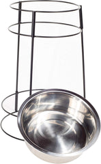 SPOT Hi Rise Single Diner Elevated Dog Feeder, 2qt Stainless Steel Bowl, Durable Wire Stand, Hygienic, Easy to Clean, Promotes Proper Posture for Tall Pets, Ideal for Medium and Large Breeds