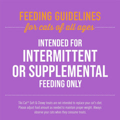 Tiki Cat Soft & Chewy Treats, Chicken Flavor, 3 Calories Per Treat with Grain-Free and No Added Gluten