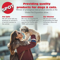 SPOT Ethical Plush Soccer Ball Dog Toy, 4-1/2-Inch