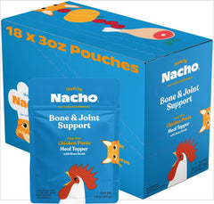 Made by Nacho Bone & Joint Support Cage-Free Chicken Puree Meal Topper with Bone Broth (18 Count)