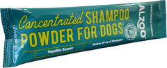 Alzoo Concentrated Shampoo Powder for Dogs, Specially Formulated for Dogs with Sensitive Skin, 100% Plant-Based Active Ingredients, Vanilla Fragrance