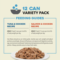 ACANA Premium Pate Variety 12 Pack: Salmon & Chicken Recipe (6) + Tuna & Chicken Recipe (6), 3oz