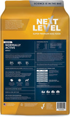 Next Level Super Premium Dog Food – Normally Active – Dry Kibble for Adult Dogs of All Breeds – 21% Protein, Beef, Pork, Fish, Chicken, Gluten Free Grains 40 lb