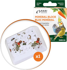 Mineral Block for Birds with Dried Vegetables, Calcium Supplement Bird Treat