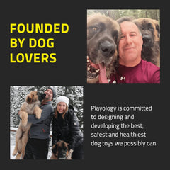 Playology Dri-Tech Ring Peanut Butter Dog Toy, Large