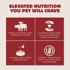 Farmstead Feast, Dry Dog Food, Pork Meal and Lamb Meal Large Breed Adult Recipe with Grains, 25 lb Bag