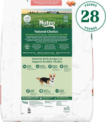 Nutro Natural Choice Small Bites Adult Dry Dog Food, Salmon and Brown Rice Recipe, 28 lbs.
