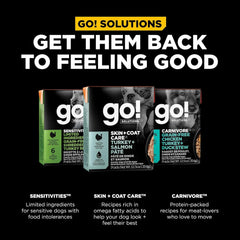 Go! Solutions Skin + Coat Care, Wet Dog Food, Turkey and Salmon Pâté with Grains Sensitive Skin, 12.5 oz